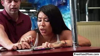 play Busty milf babes share coworkers bigcock threesome in office